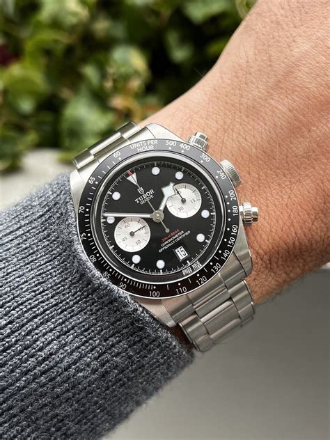 tudor black bay chrono wrist|black bay chronograph 2021.